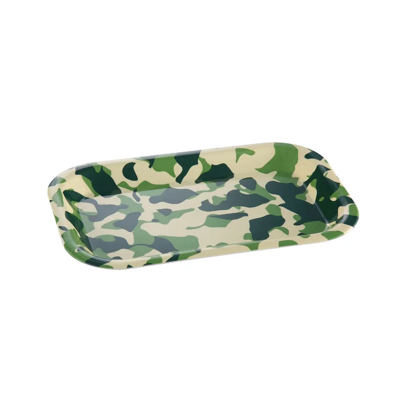 Дешево оптом пользовательские печатные прямоугольник из пластика меламин прокатки сервировочный поднос