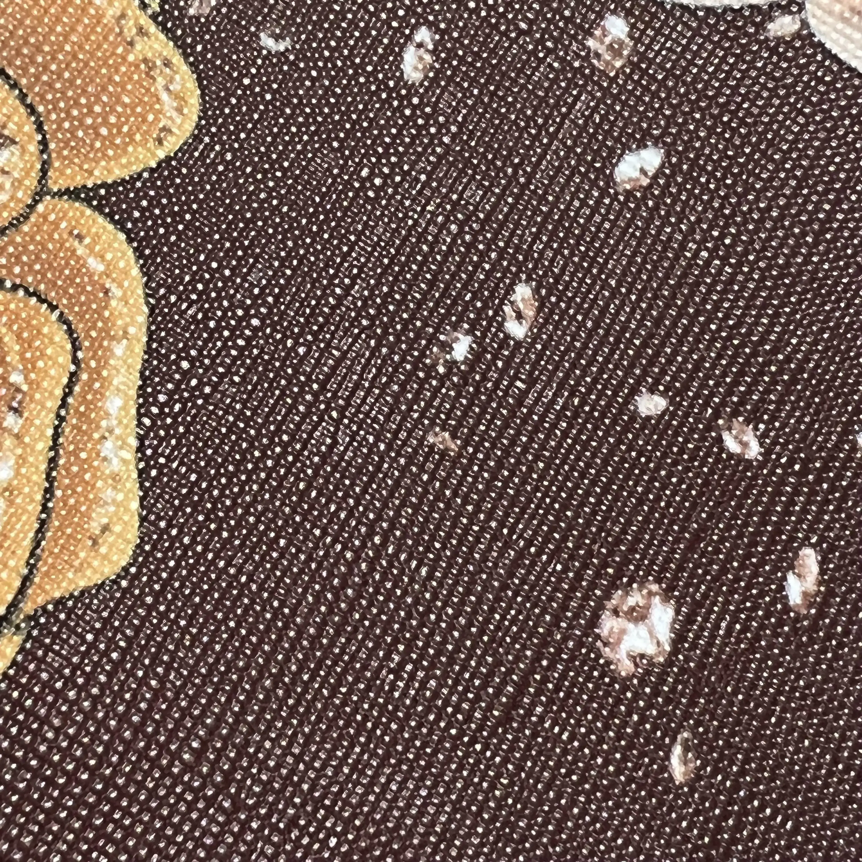 Digital printing Custom printed crisscross designer print faux synthetic leather sheet vinyl