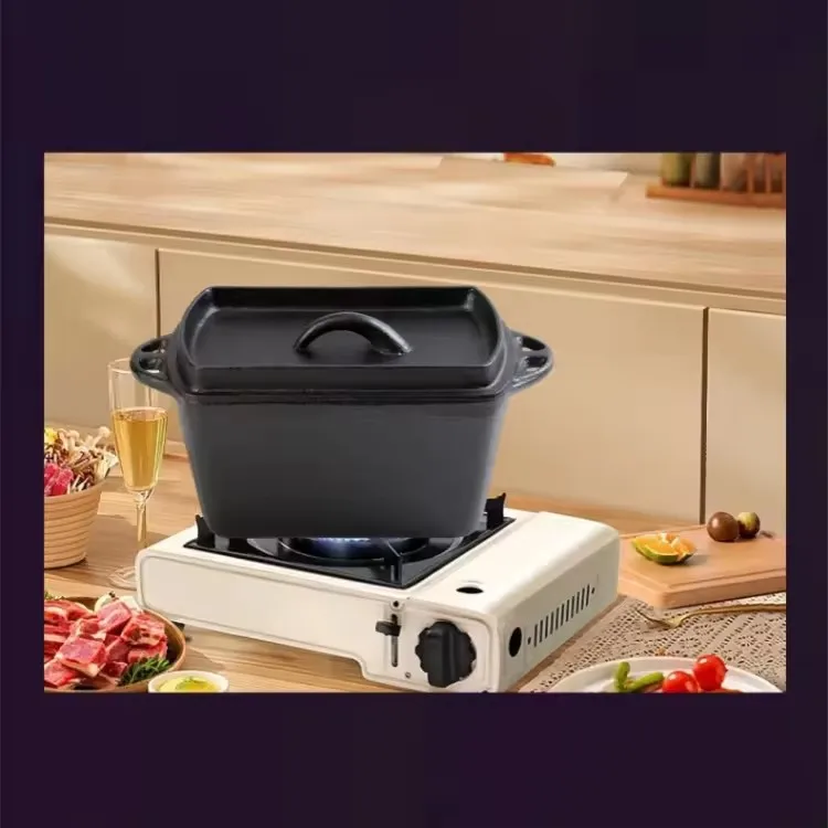 Popular toast maker Pre-seasoned Cast iron bread loaf maker cast iron bake tool