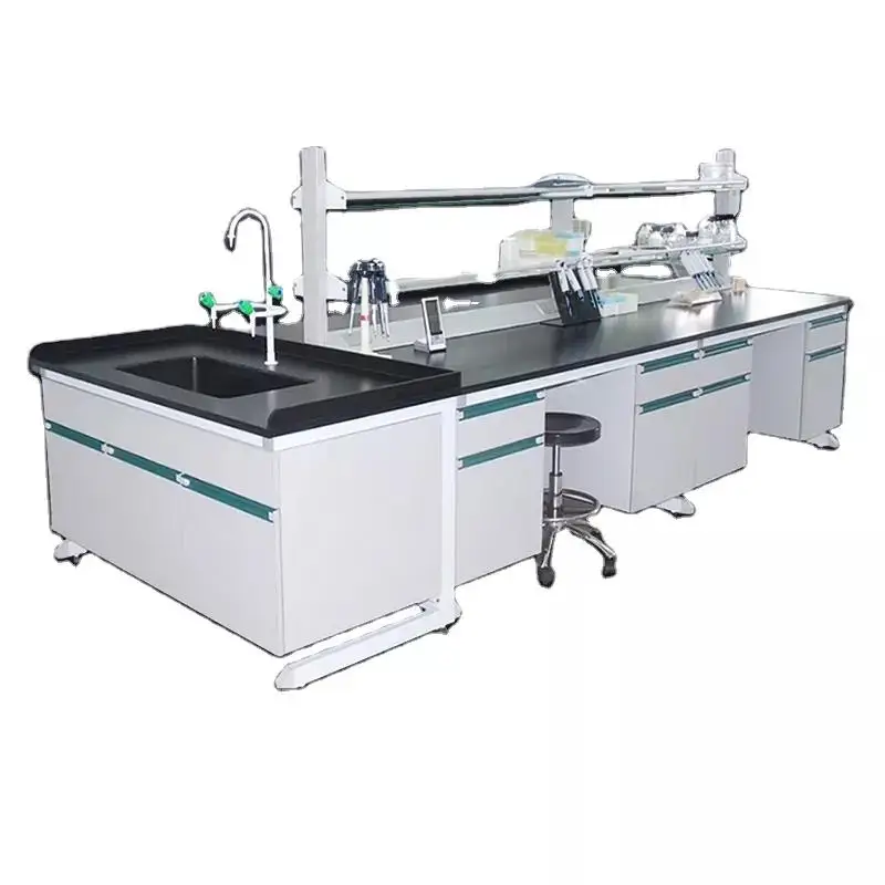 Factory direct sales school chemistry laboratory workbench laboratory furniture anti-corrosion console