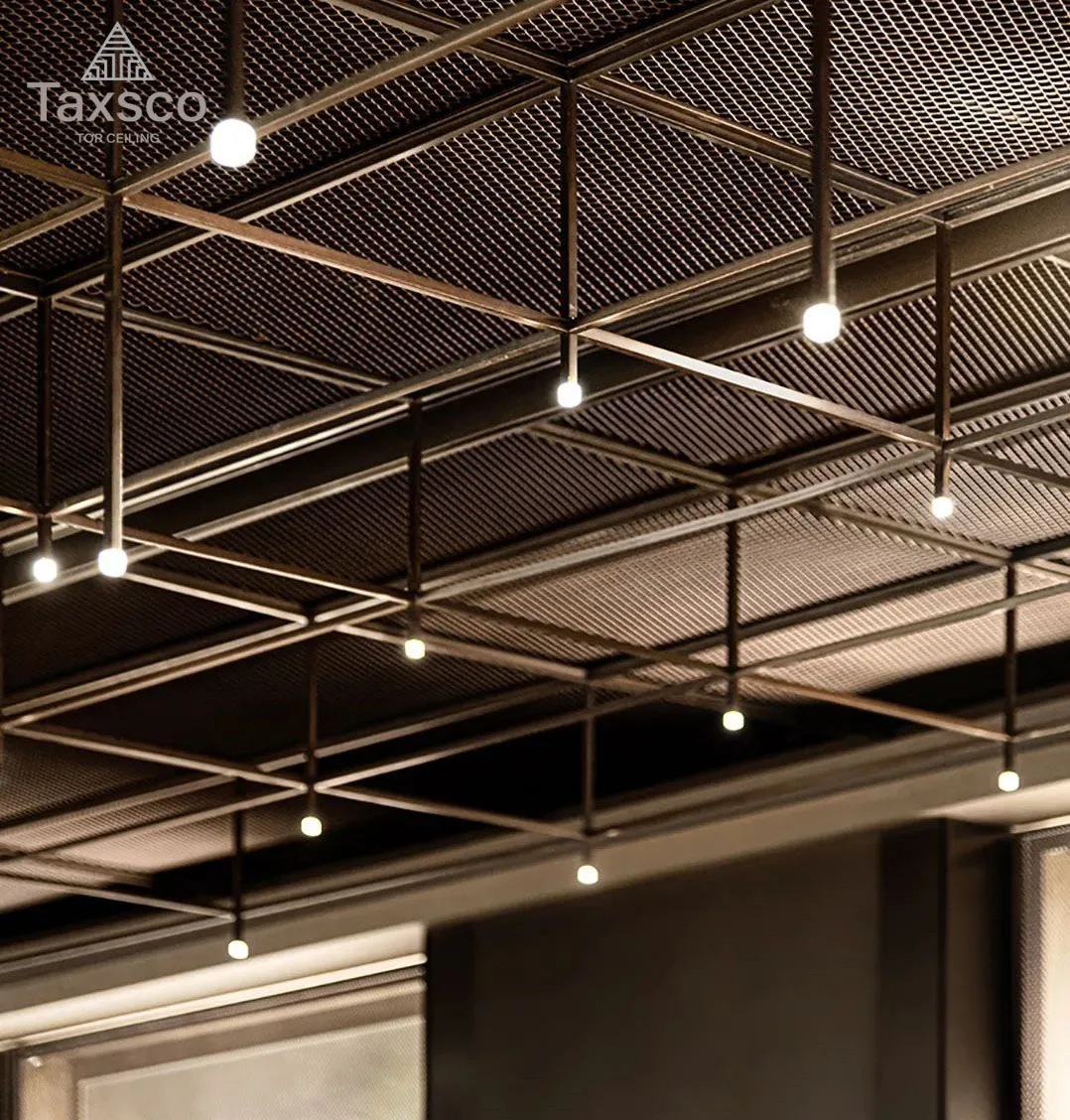 Office Decoration Perforated Metal Aluminum Mesh Ceiling Panel