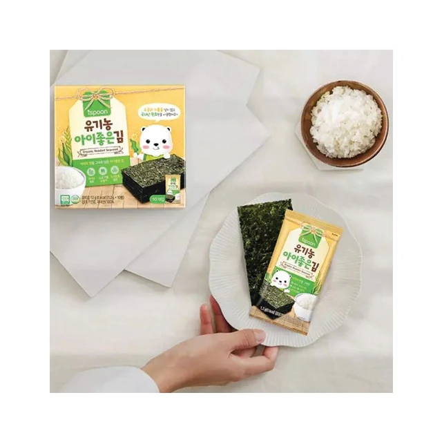
Korean Original Food Organic Baby Food Roasted Dried Seaweed Nori Laver Snack 