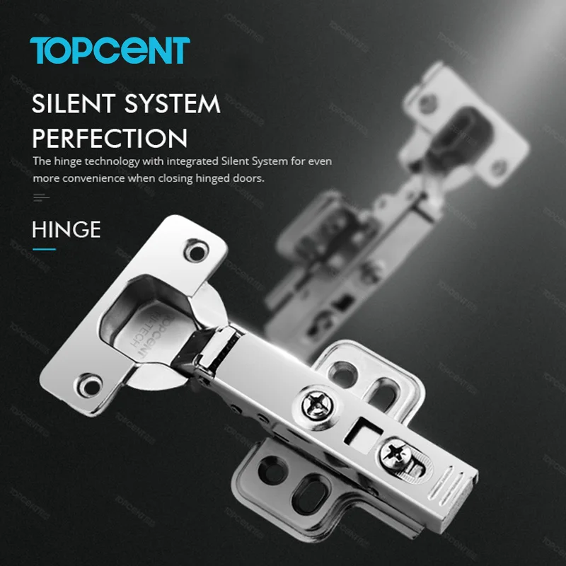 Topcent 4D Adjustment Hydraulic Buffer 35Mm Soft Closing Furniture Cabinet 4D Adjustment Hydraulic Buffer Soft Close Hinges
