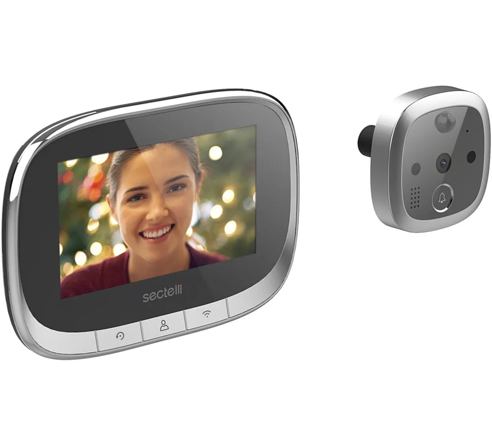 4.3 inch wirless peephole hd smart wifi video doorbell camera