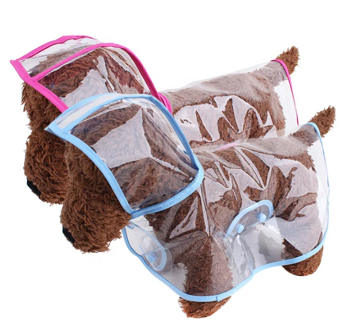 Classic Pet Raincoat Transparent Dog Rain Poncho Minimalist Waterproof Cape Durable Dog Jacket For All Size Dog