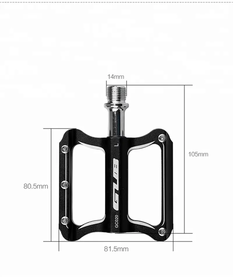 GUB Bicycle Pedal Anti-slip Ultralight Sealed 2 Bearing CNC Cr-Mo Axle MTB Bike Pedals BMX Accessories GC-020