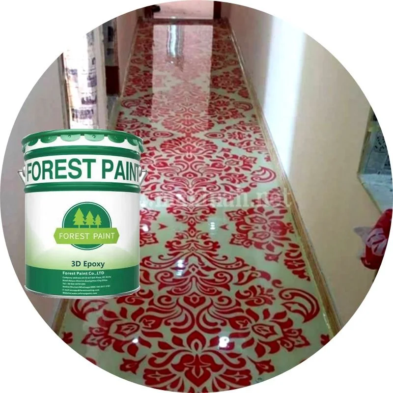transparent clear removable self adhesive liquid 3d epoxy anti slip flooring paint