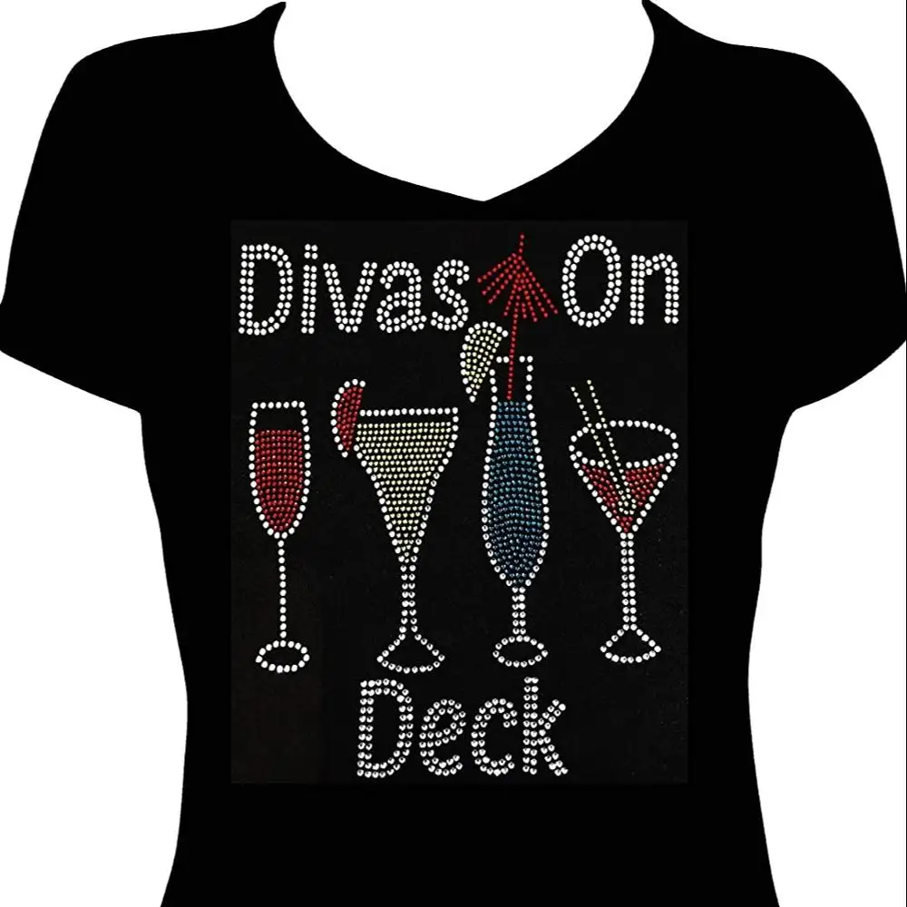 custom design hot fix rhinestone transfer rhinestone for garment