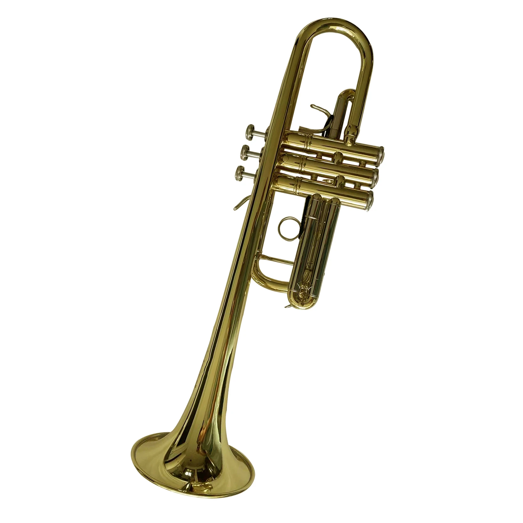 Manufacture production new model higher standard C gold lacquer trumpet