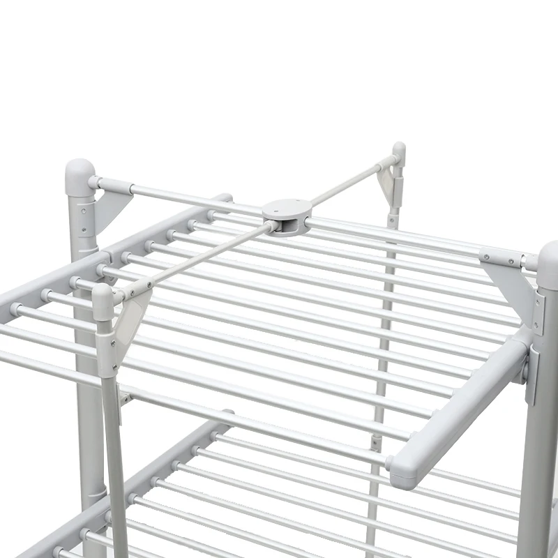 
 Фабрика тепловой 2 яруса для белья с подогревом сушилка для белья Складные портативные вешалка для одежды сухая электрическая сушилка для одежды  