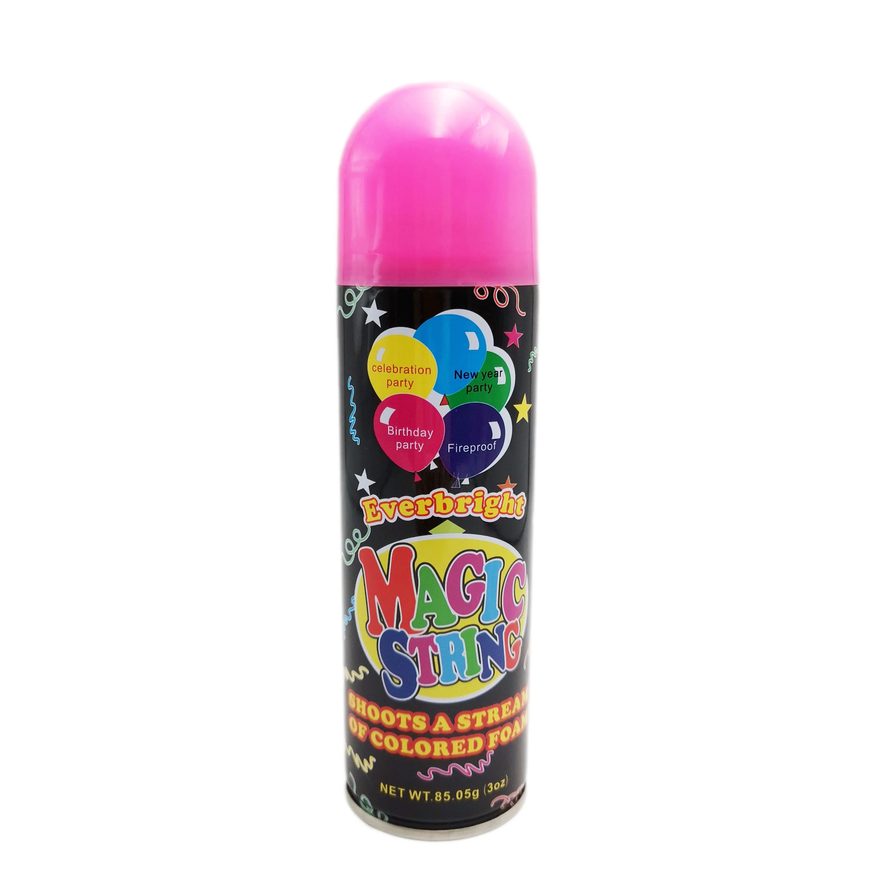 Birthday party crazy silly string non toxic wholesale stage special colorful streamer silly string spray