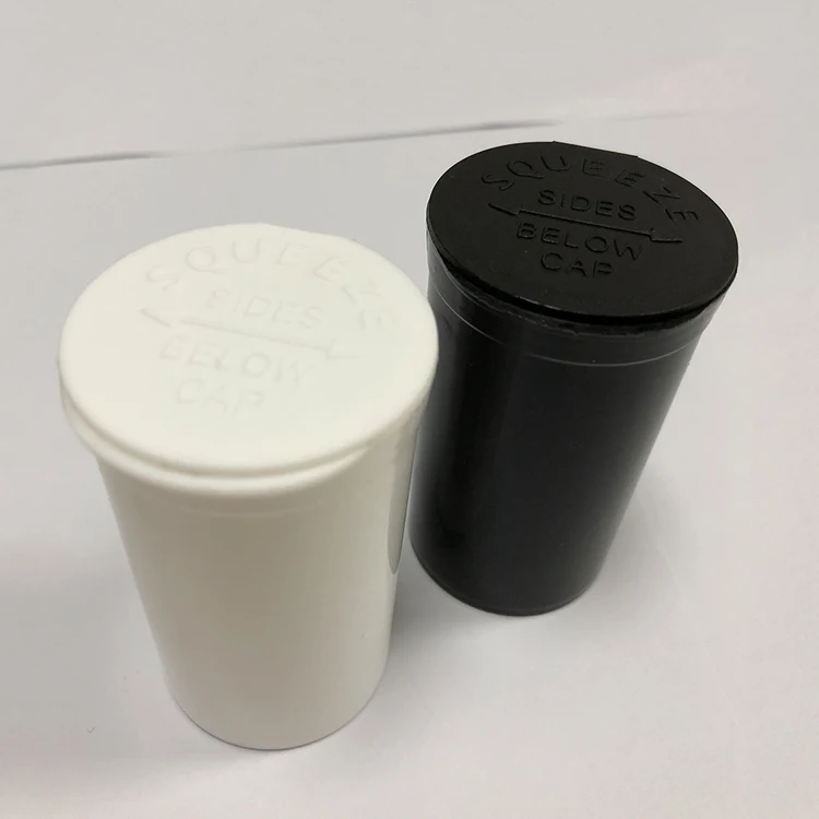 
Plastic 6 d 13 d 19 d squeeze top small pill bottle 