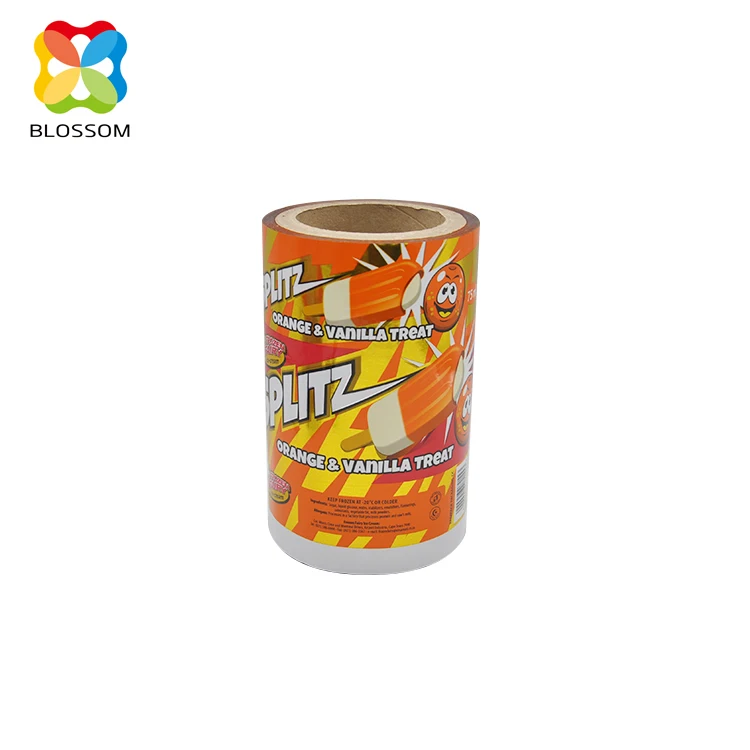 
Customized laminated material frozen food sachet film for ice-lolly 