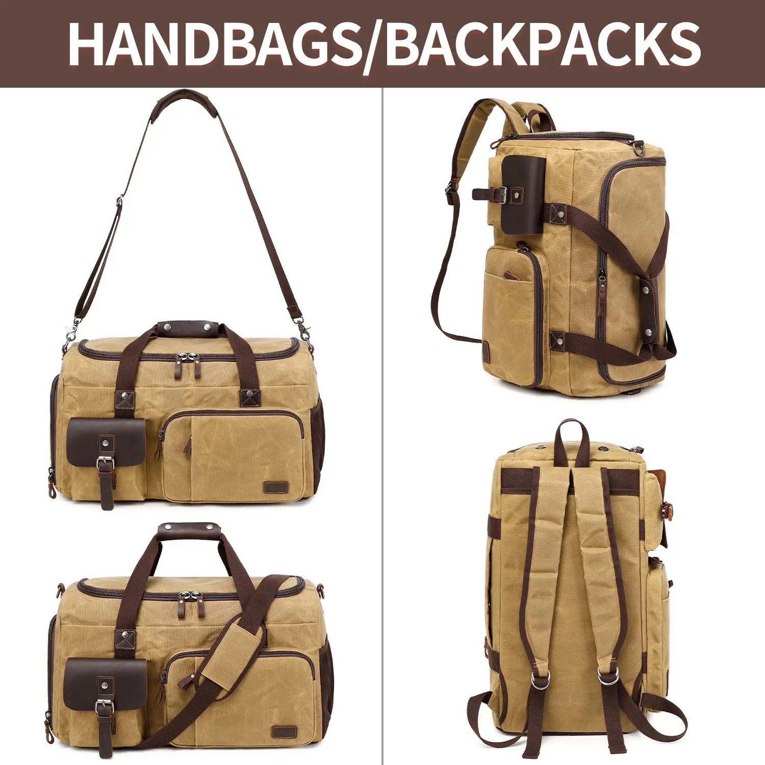 Custom Logo 2-in-1 Suit Storage Travel Bag Large capacity Nylon Gym Fitness Duffel Bag with Shoulder Strap Garment Duffle Bag