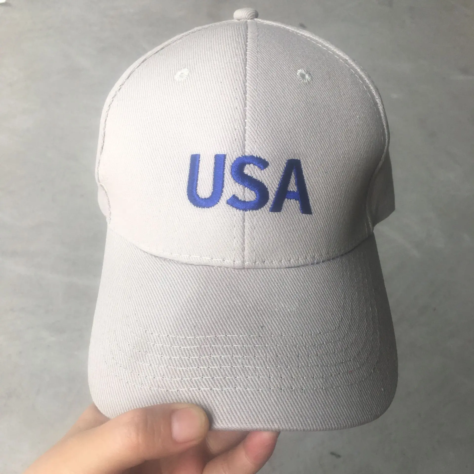 Cotton Baseball Caps Custom Embroidery Logo, Structured Caps/hats with Embroidery or Printed Logo & Snap Cap Closure