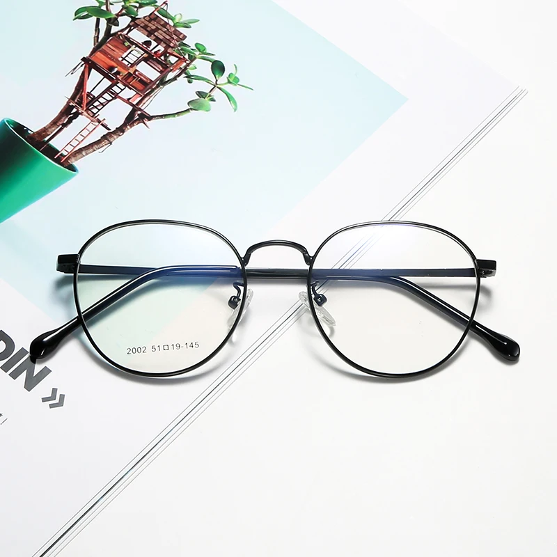 XH2002 Luxury Metal Frame Titanium optical glasses light weight replaceable lens CE Standard Good quality wholesale glass frame