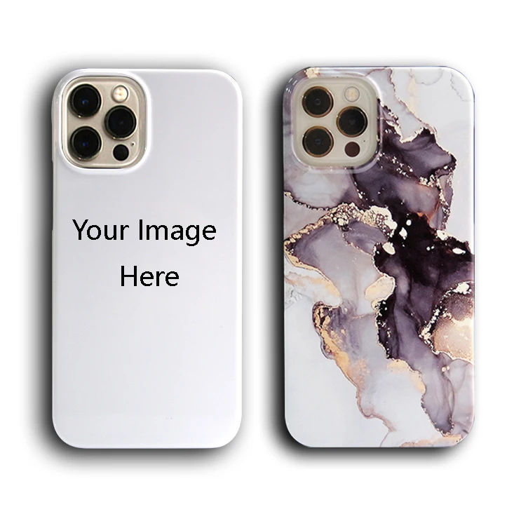 High Quality 3D Sublimation Coating+PC Custom Logo Glossy Matte Phone Case For iphone 12 Pro Max