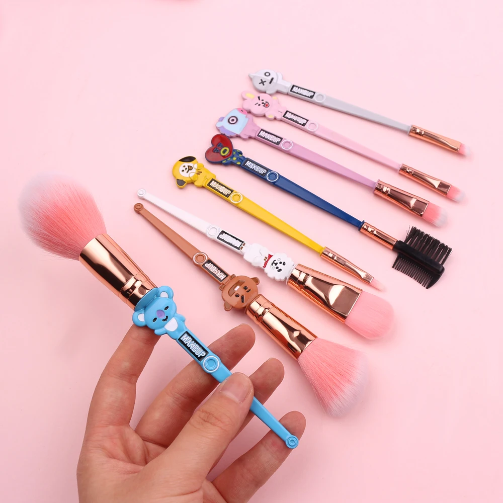 
Dropshipping Hot Sale Brush Case Makeup Forever 8pcs BTS Make Up Brushes High Quality Professional With Bag 