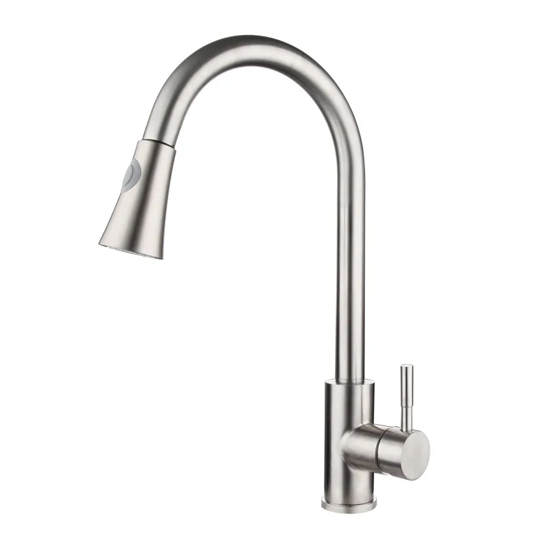  Stainless Steel SUS 304 Pull Down Out Kitchen Faucet with