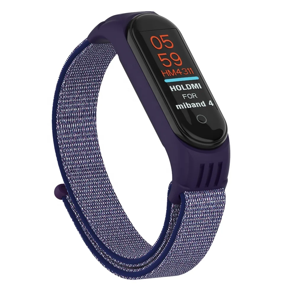 ODM Holdmi 4311 Series Midnight Blue Color Miband 4 Strap Running Belt for Xiaomi Bands Fashion