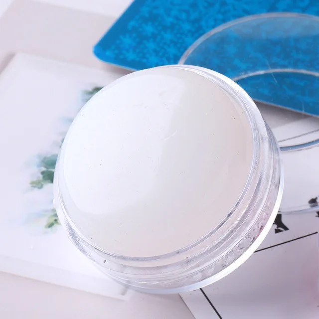 Cross-border new nail tool French nail template transfer tool round flat silicone seal multi-purpose nail