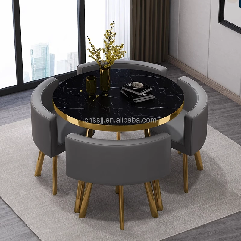 Circular Reception Guest Negotiation Table and Chair Set