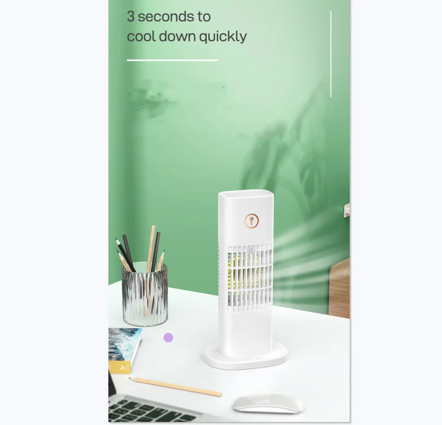 GOOD QUALITY Air cooler with water top top Tower fan Humidifier Spray fan USB Mini home air conditioner fan