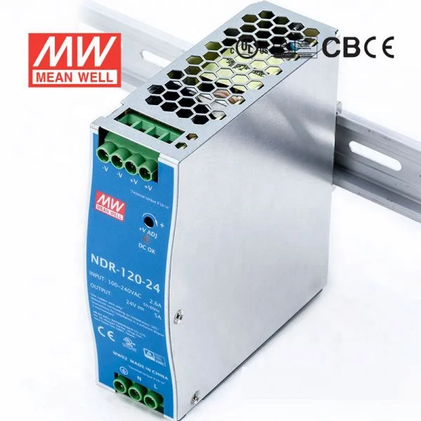 NDR-120 series 120W 12V/24V/48V AC-DC PSU DIN RAIL SMPS оригинальный MEAN WELL импульсный источник питания