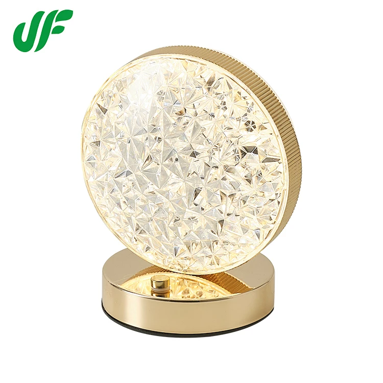 Hot Sale Minimal Design Gold Plating Decorative Table Lamp Usb Rechargeable Led Desk Light