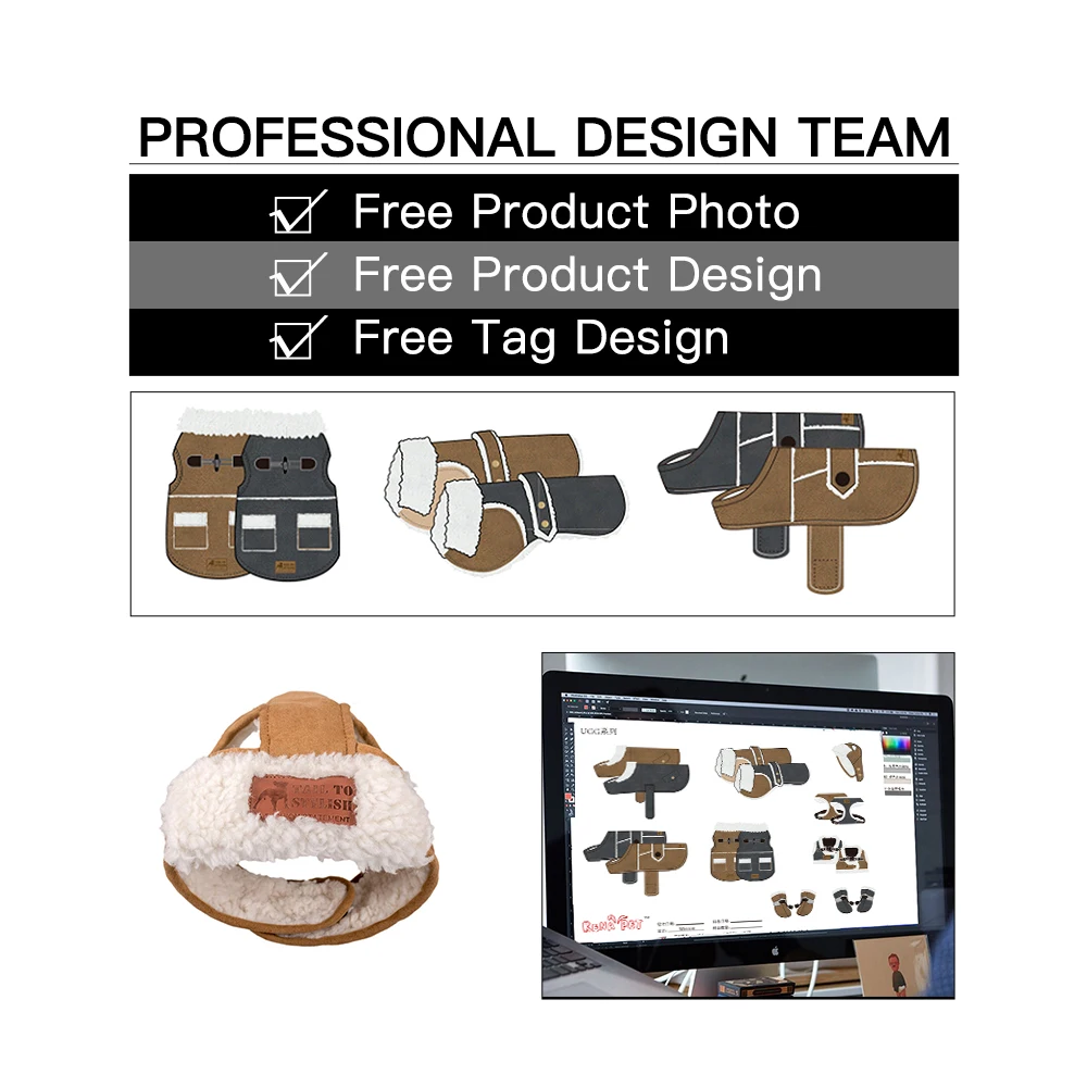 Wholesale Luxury Designer Warm Fur Dog Wear Apparel Pet hat Dog costume For Winter Autumn