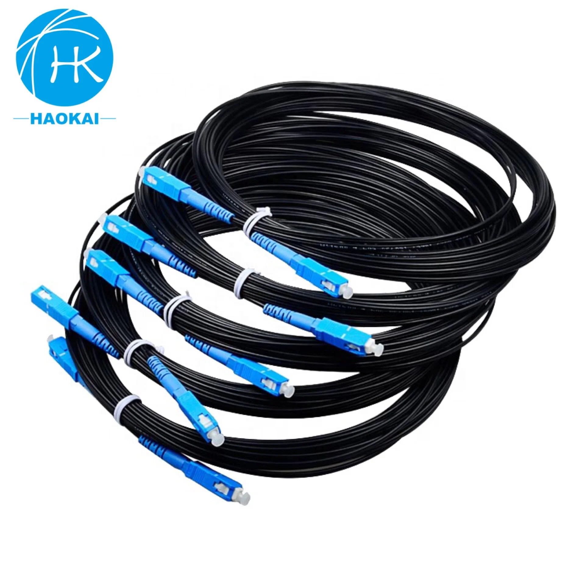 Пре-connectorized кабель оптического волокна кабеля падения SC/UPC-SC/UPC-GJYXFCH-FRP-1B6a2 150