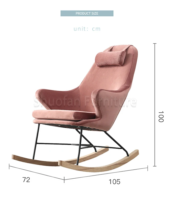 Modern Design Living Room Chair Fabric And Wood Recliner Single Sofa Chair