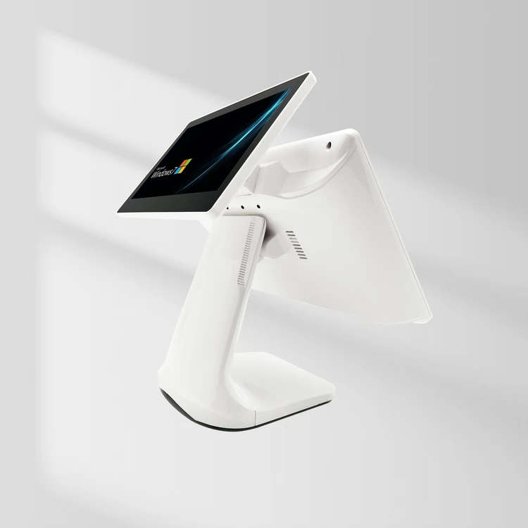 Touch screen cashier POS machine Dual screen tablet pos stand retail store cashier pos pc