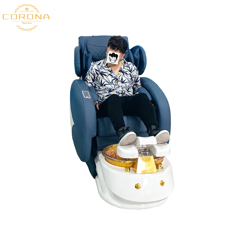 Modern Luxury Salon Furniture Electric Foot Spa Full Body Massage Manicure Pedicure Chair