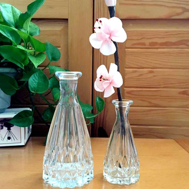 
Empty Clear Glass Reed Diffuser Oil Bottle with Rattan Sticks 