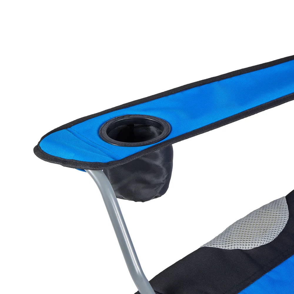 HISPEED Kamp Masas Iron Tube Kamp Sandalyesi Custom Logo Foldable Camping Beach Chair with Armrest