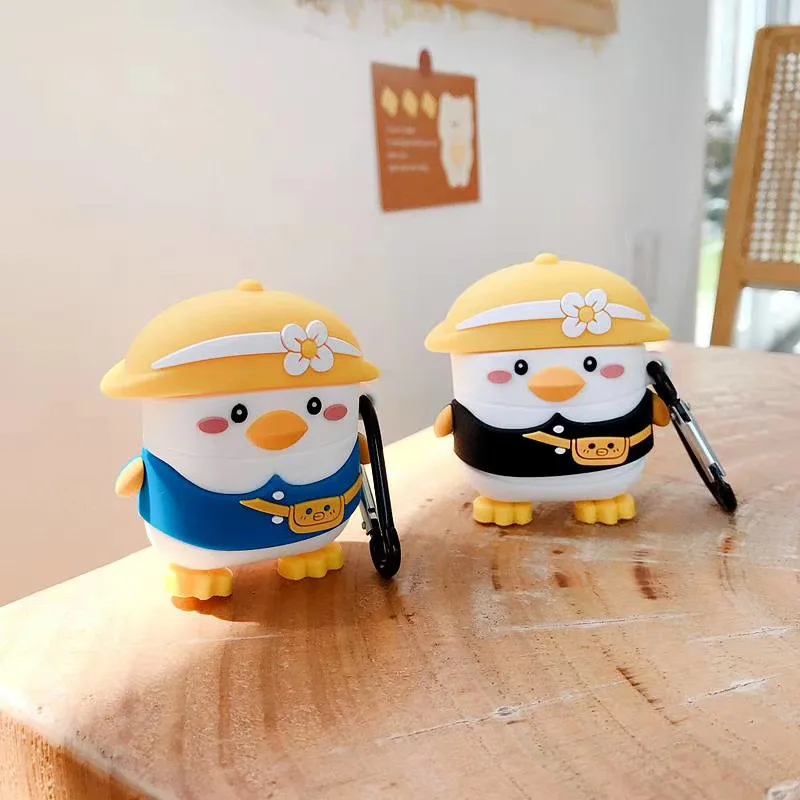 Cartoon Cute Animal Protective Case  Silicone Soft Candy Colors Cover for airpods case