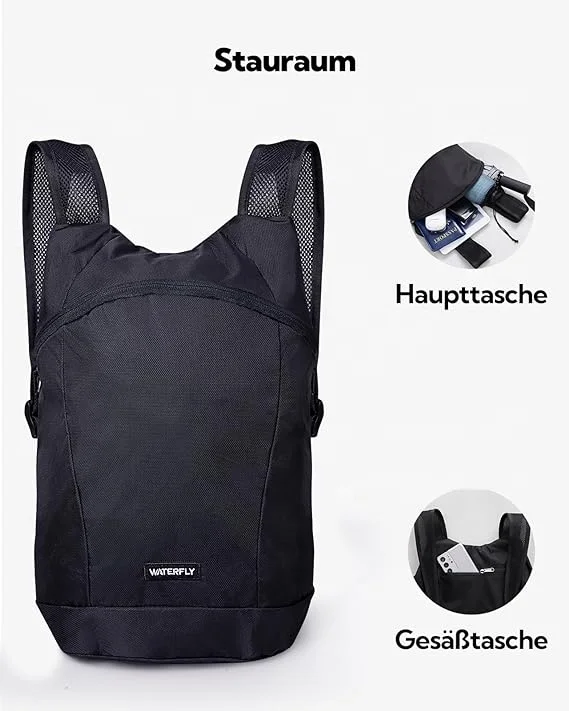 waterproof casual nylon foldable backpack hiking trekking Foldable Travel Backpack