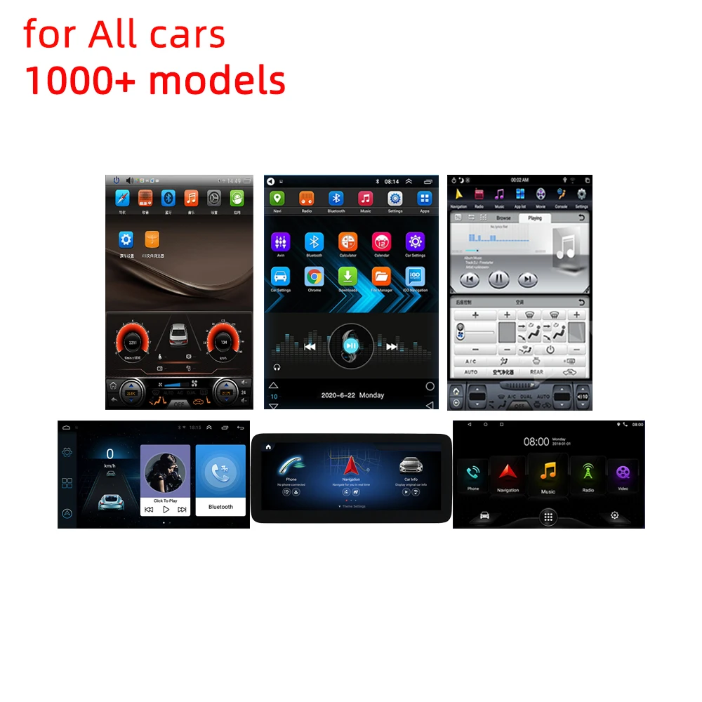 Автомагнитола на Android, стерео-система с экраном для Volkswagen, Toyota, Honda, Hyundai, BMW, Benz, Ford, Peugeot, Audi, Mitsubishi, Jeep, Nissan, Suzuki