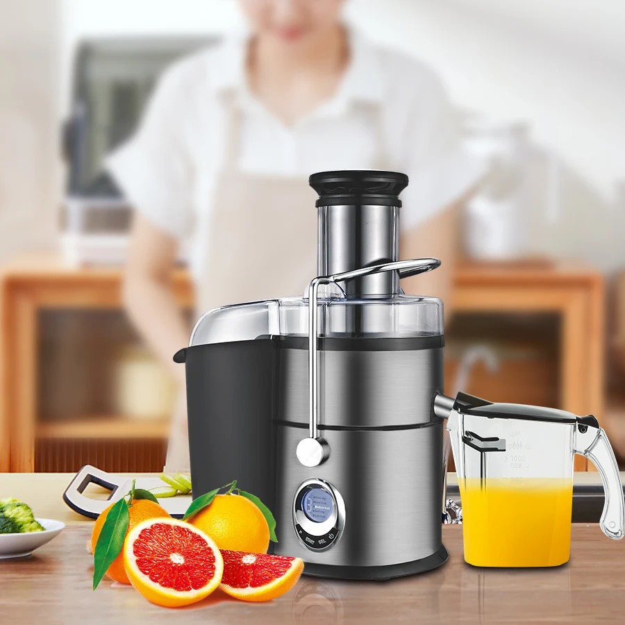 Canmax 800w Large Commercial Orange Juicer  Automatic Fruit Juicer Extractor Machine Big Mouth Professional Orange Juicer