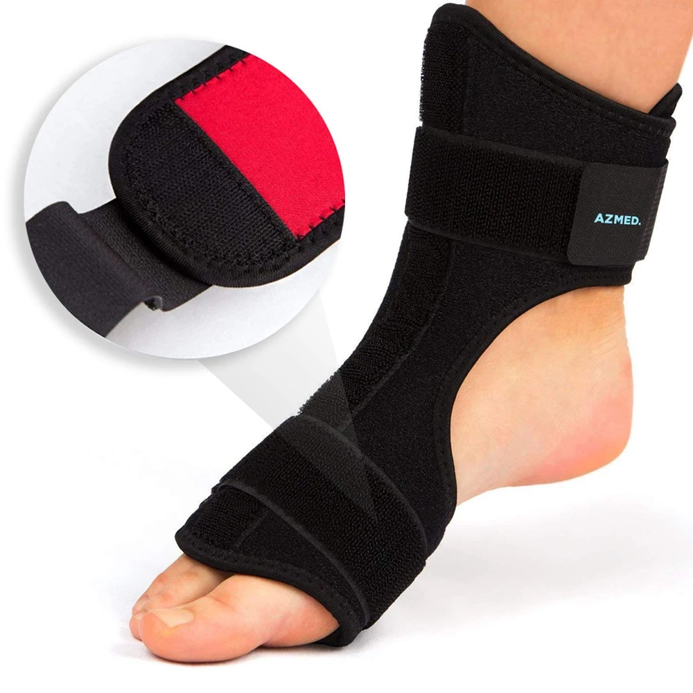 Adjustable Plantar Fasciitis Night Splint & Support Orthotic Foot Drop Brace for Achilles Tendonitis and Heel Spur Relief