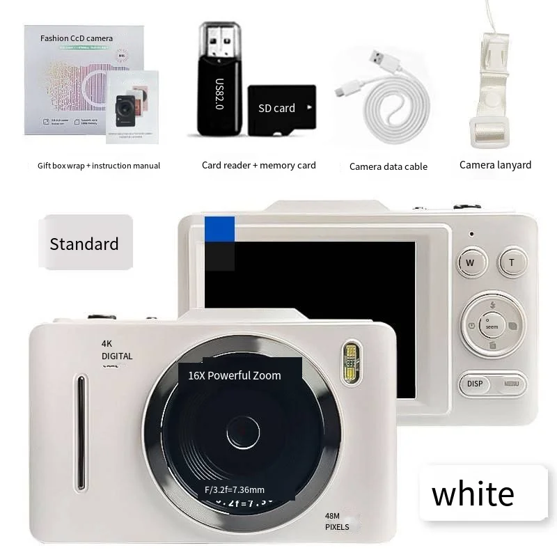 4K HD digital ccd camera Student Party Travel entry level camera Retro portable card machine