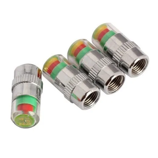 Sensor Indicator 3 Color Eye Alert Car Tire Pressure Monitor Valve Stem Caps