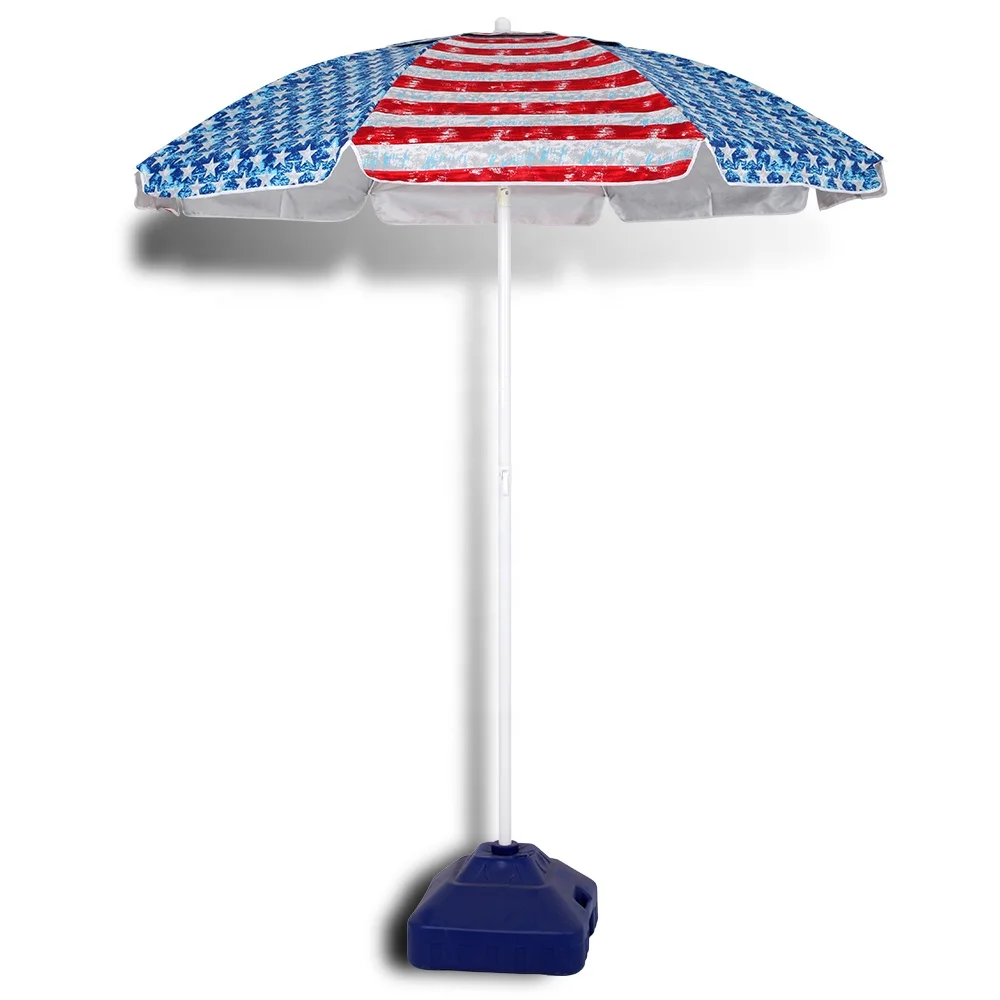 Wholesale Custom Design  Beach Umbrella  Free Sample Sun Umbrella Potable Beach Umbrella Beach