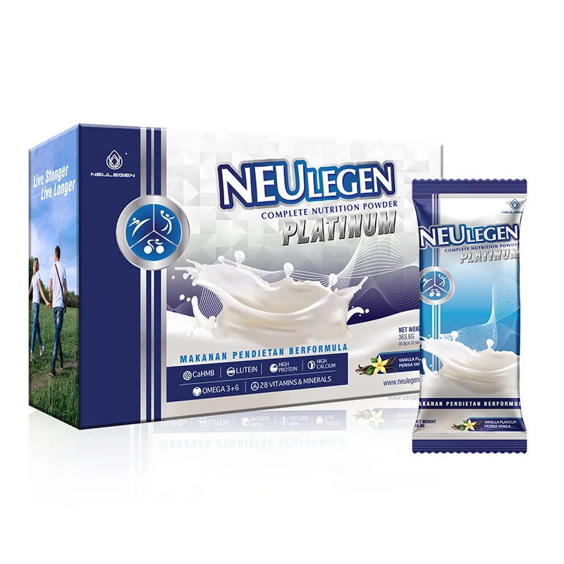 Wholesale Nutritional Drink Neulegen Platinum Complete Nutrition Flavored Milk Powder Suitable For Adults