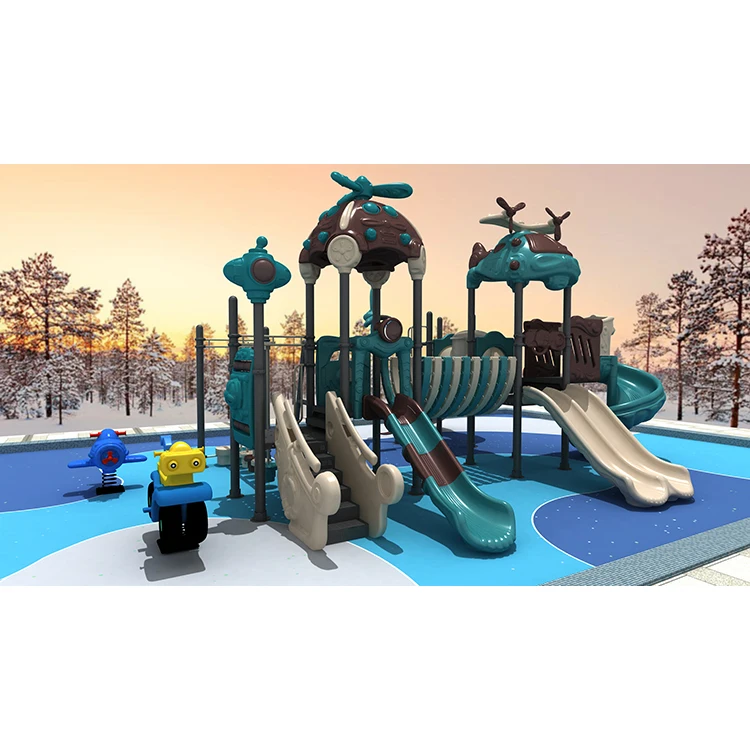 amusement park products park equipment outdoor plastic slide for sale
