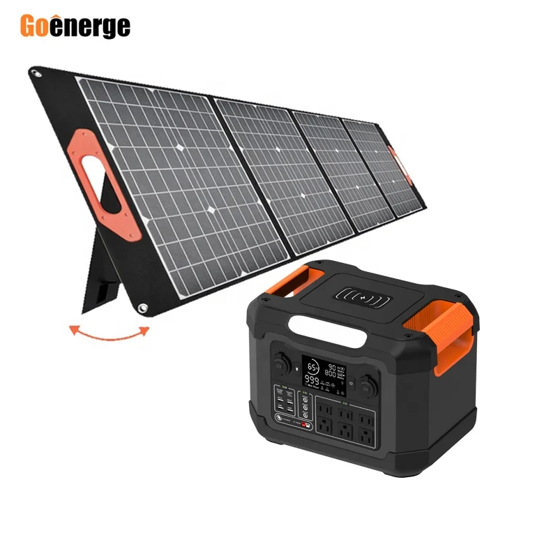 Высокопроизводительная портативная электростанция большой емкости 1000 Вт/ч, солнечный генератор, аварийный источник питания