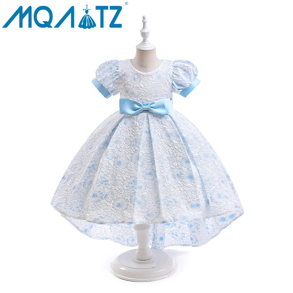 MQATZ Flower Girl Dresses Birthday 7 Years Children Wedding Kids Party Dress For Kids Girls