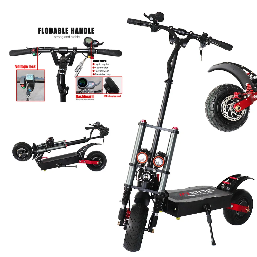 used electric scooter off road 5600W V7 60V trotinette lectrique 11inch  Electric Scooters