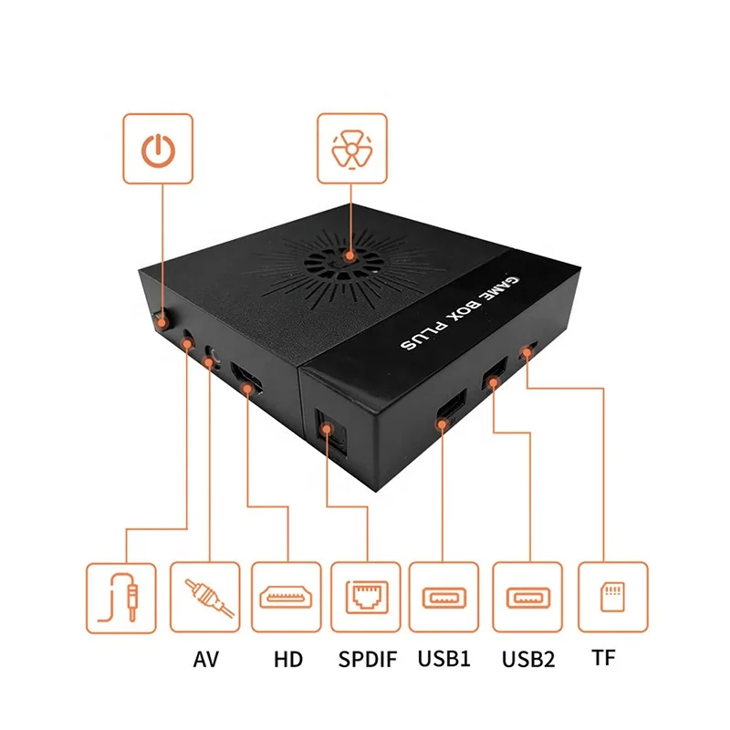 X6 Super Game Box Plus Player 4K H-D TV Output Family Gaming Consoles 64GB TF Card 10000+ Games Retro Video Game Console Machine